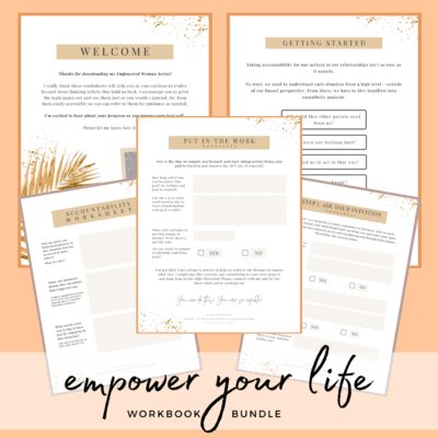 empower your life womens workbook bundle series