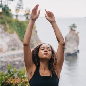 woman embracing abundance mindset