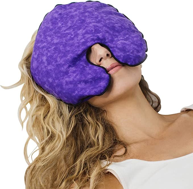 Facial heat compress