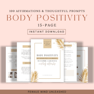body positivity affirmations workbook cover