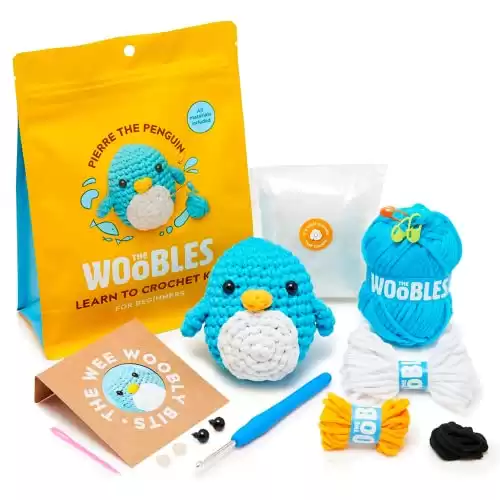 The Woobles Beginners Crochet Kit (Seen on Shark Tank) w/  Step-by-Step Video Tutorials