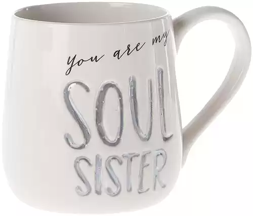 Soul Sister, Crazy Friend, BFF Stoneware Engraved Coffee Mugs
