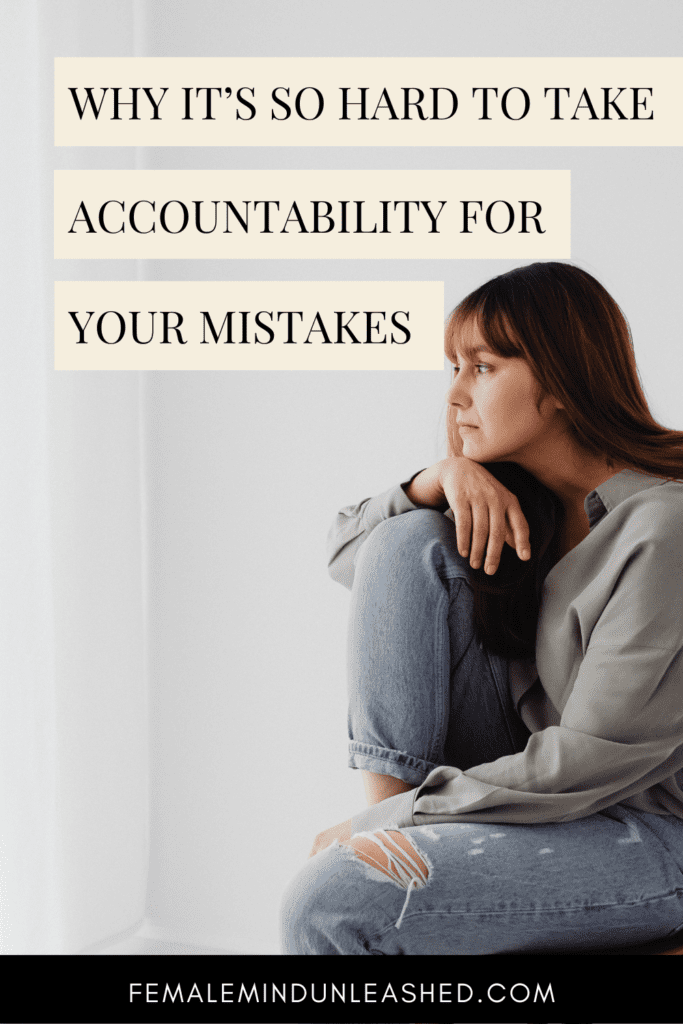 accountability for mistakes pinterest pin
