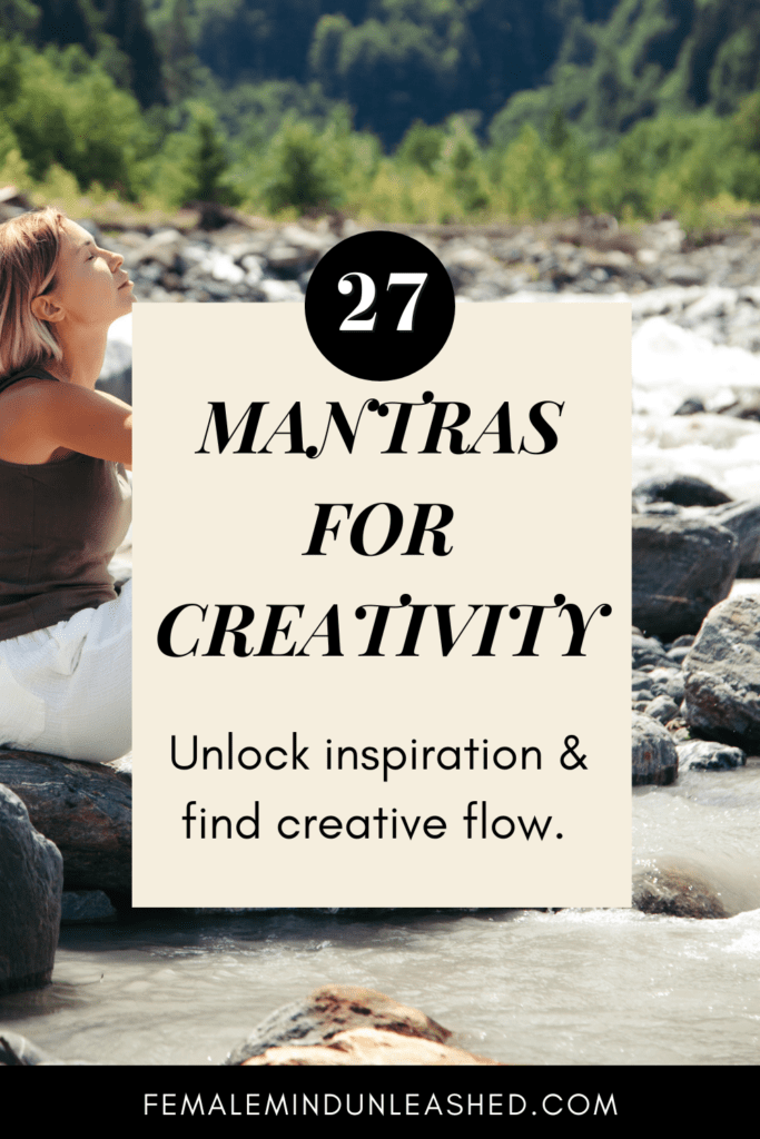 mantras for creativity pinterest pin