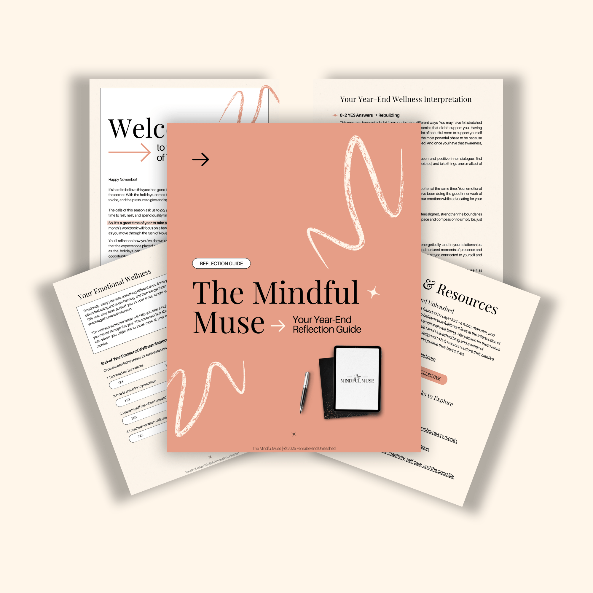 Cover of Year-End Reflection workbook
